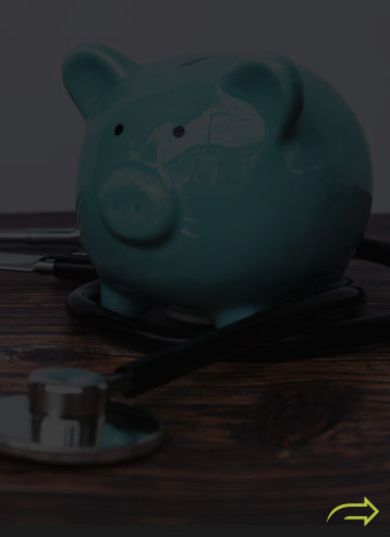 A blue piggybank